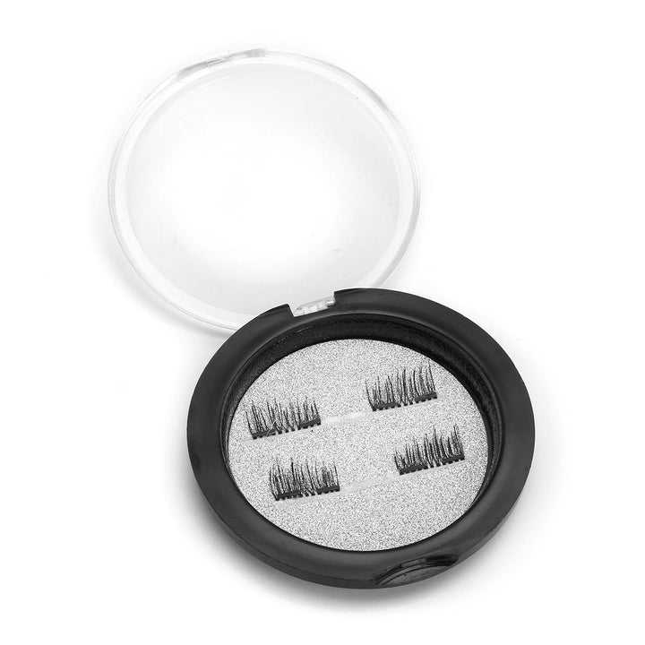 4Pcs/Pair Dual Magnetic 3D False Eyelashes Long Natural Eyelashes Extension - MRSLM