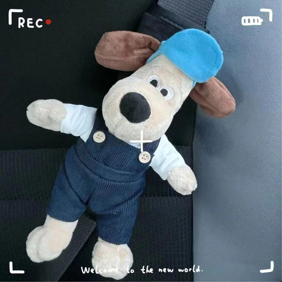 Cartoon Dog Plush Car Seat Belt Shoulder Protector