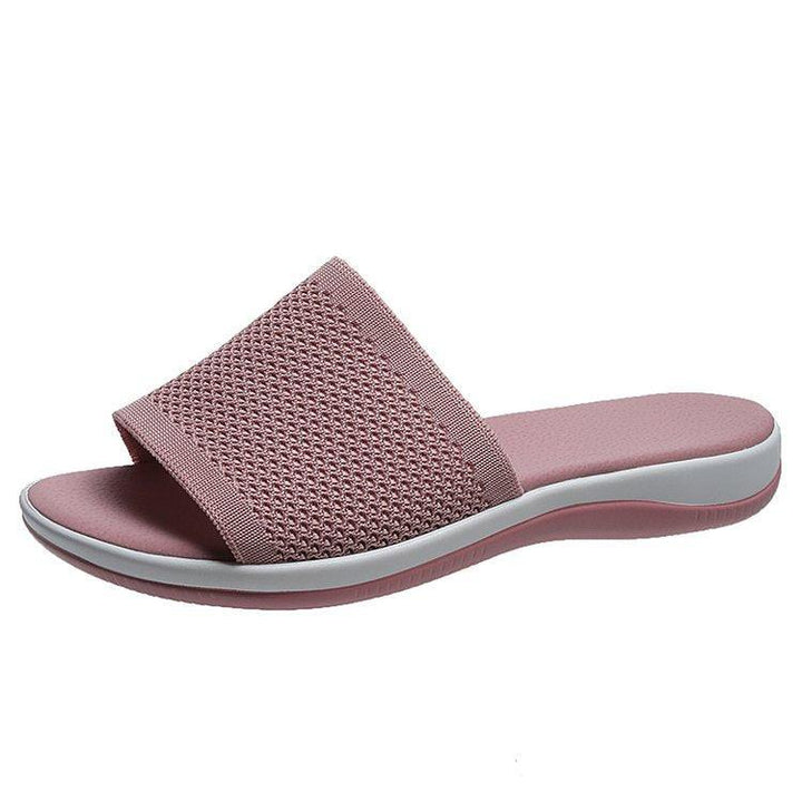 Hot Diamond Lettering Polyurethane Lightweight Platform Slippers