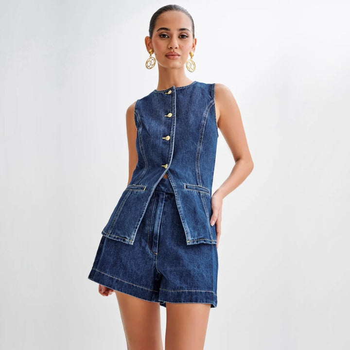 Denim 2-Piece Summer Set