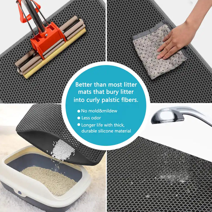 Waterproof Double Layer Cat Litter Mat