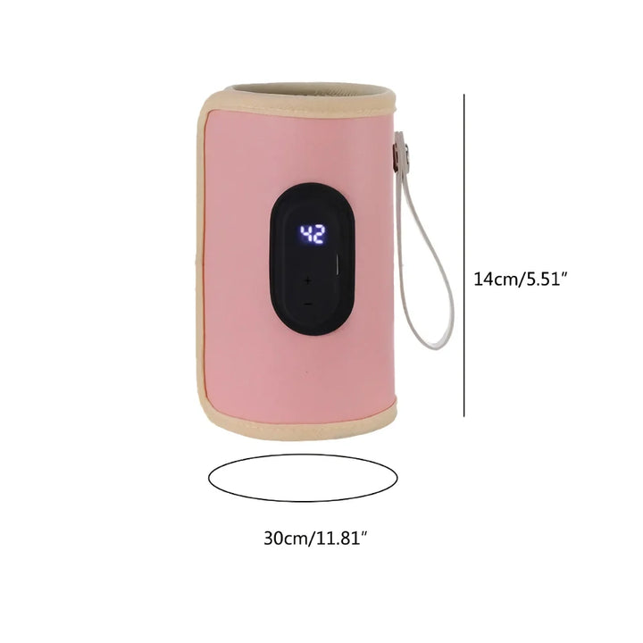 USB Portable Baby Bottle Warmer with Intelligent Temperature Control for Outdoor Travel