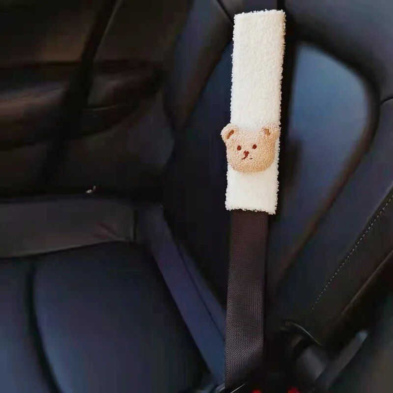 Soft Cotton Car Seat Belt Cover: Gentle Shoulder & Chest Protection for Kids