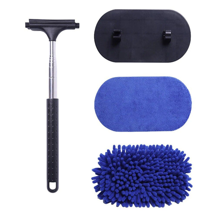 3-in-1 Extendable Car Window Cleaning Kit with Rotating Head