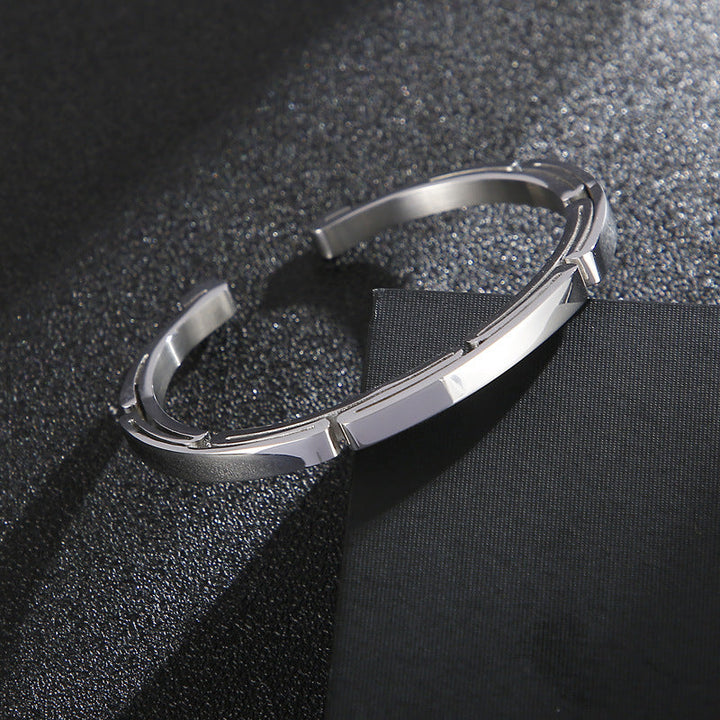 Fashionable Stainless Steel Couple All-match Bracelet