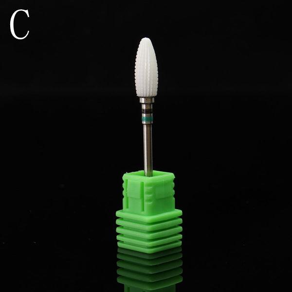 3/32" Ceramic Nail Drill Bit Pedicure Manicure Tool Sanding File Polish Gel Remover - MRSLM