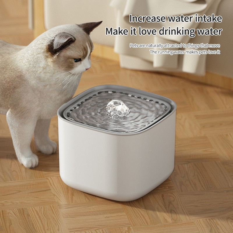 Electric Cat Water Fountain - 3L Large Capacity with USB Charging and Auto Filtration