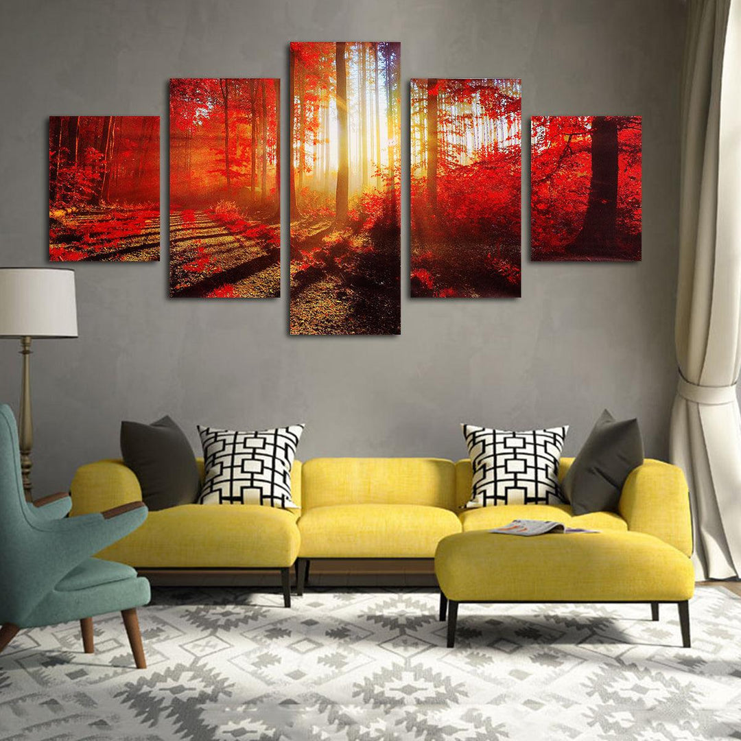 5 Panels Abstract Art Mural Modern Painting Wall Decoration Art Picture Hanging Drawing Living Decoration no Frame