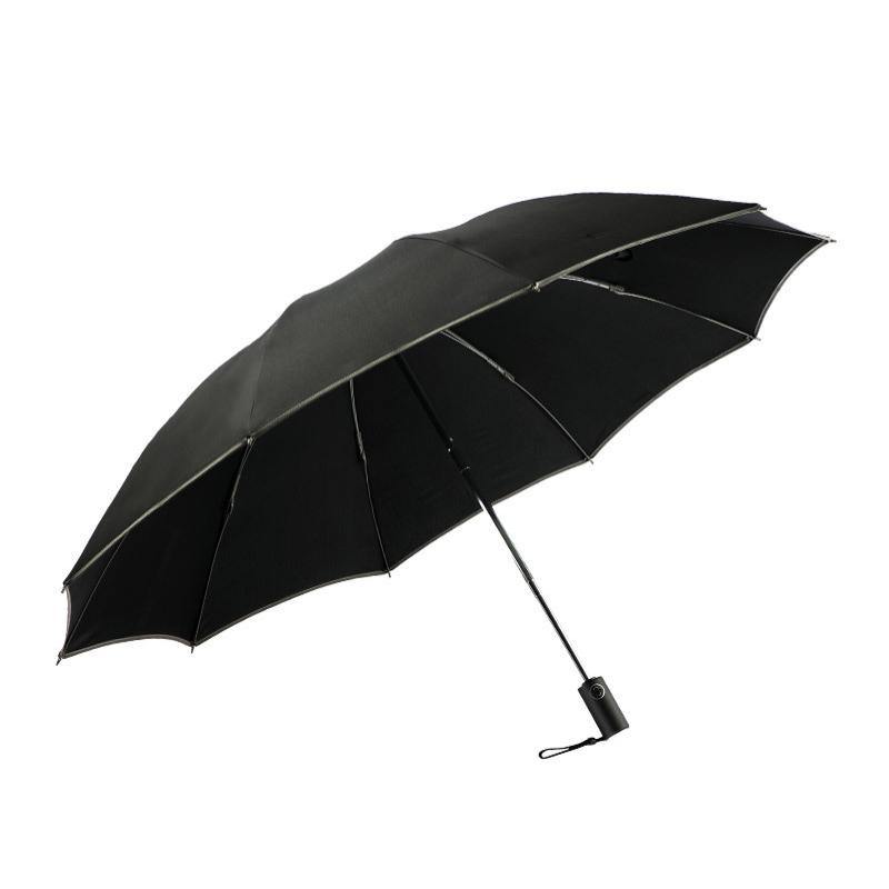 Xmund XD-HK11 Automatic Umbrella 1-2 People Reflective Folding Umbrella Portable Windproof Sunshade With Leather Cover