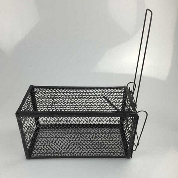 Black Metal High Sensitivity Folding Mouse Trapper Trap Rat Catcher Cage Humane Safe Rodent Live Indoor Pests Control