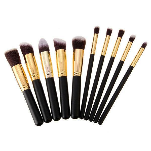 10Pcs Makeup Brushes Kit Set Blush Face Foundation Powder Cosmetic Brush Professional - MRSLM