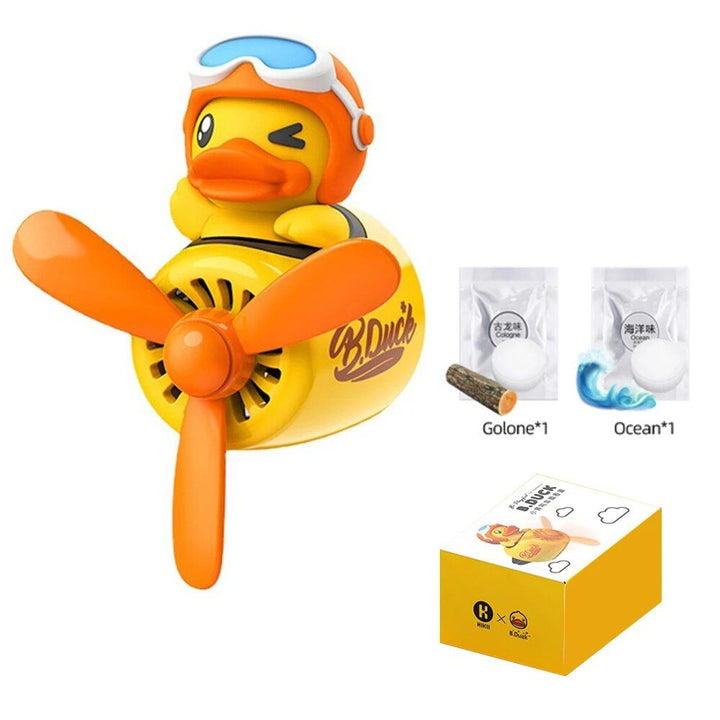 Duck Pilot Car Air Freshener with Rotating Propeller