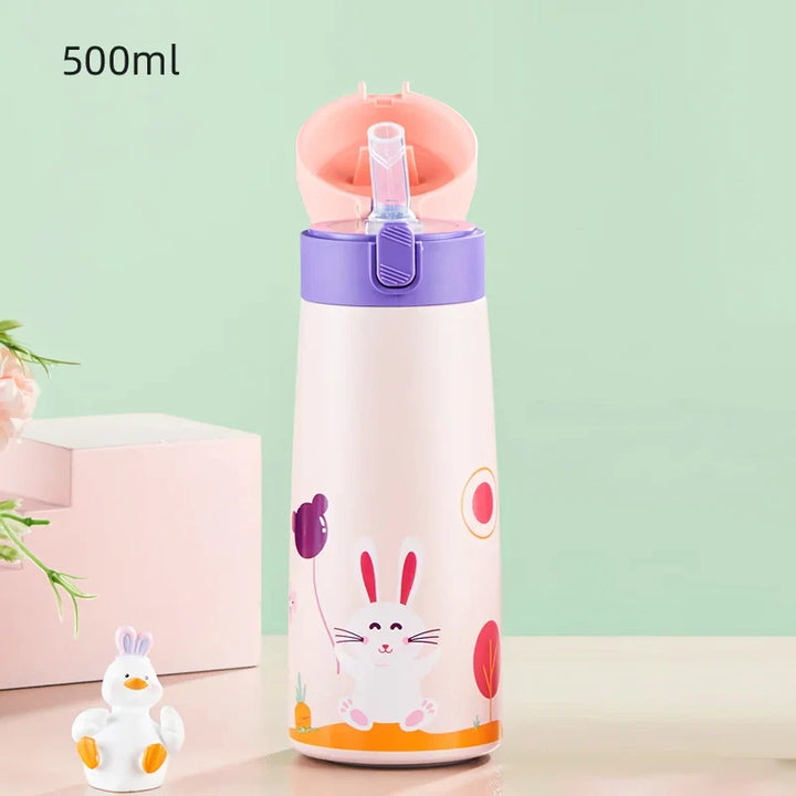 Kid-Friendly Cartoon Stainless Steel Thermal Mug