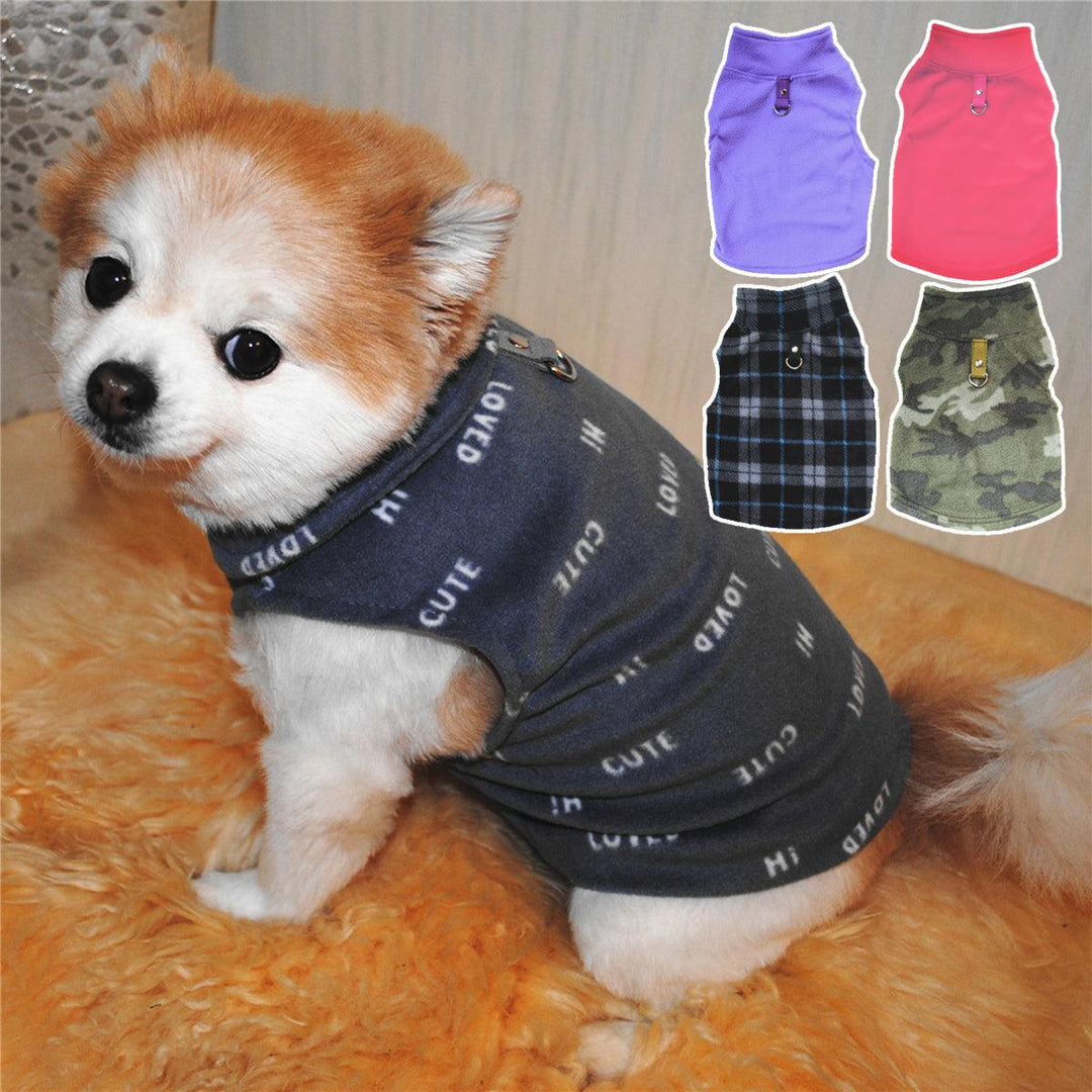 Fleece Winter Dog Clothes Small Large Big Dogs Pet Coats Vest Jacket Pet Warm Clothes