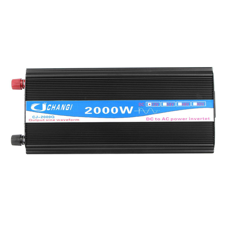 2000W Pure Sine Wave Inverter LED Power Invert 12V DC To 220V AC Power-bank