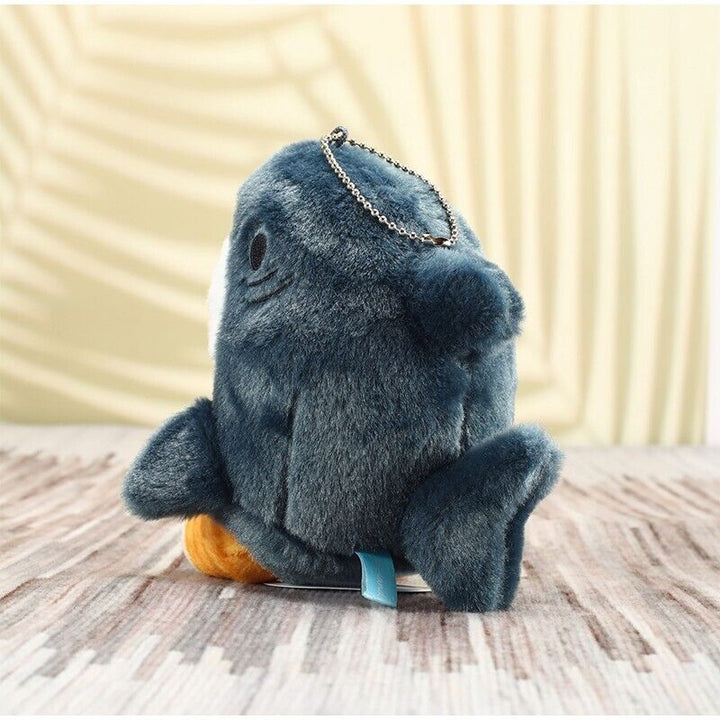 Charming Shark & Shrimp Cat Plush Keychain - Adorable Room and Bag Decor