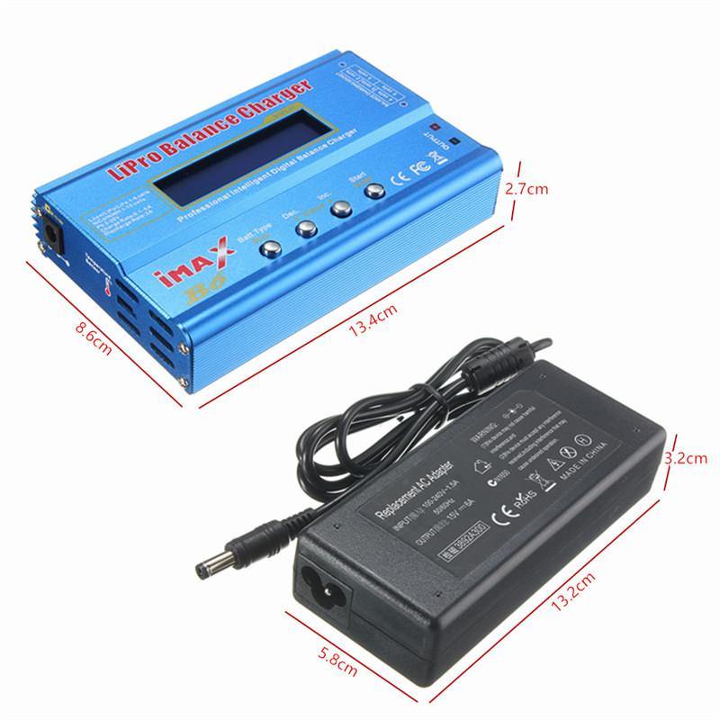 iMAX B6 80W 6A Lipo Battery Balance Charger with Power Supply Adapter