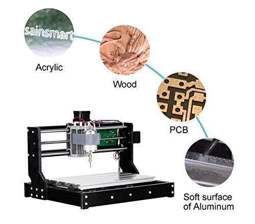 Upgrade Version 1810 GRBL Control Mini DIY CNC Router Standard Spindle Motor Wood Laser Engraving Machine Spindle Motor PCB PVC Milling Engraver Wood Router Engraver