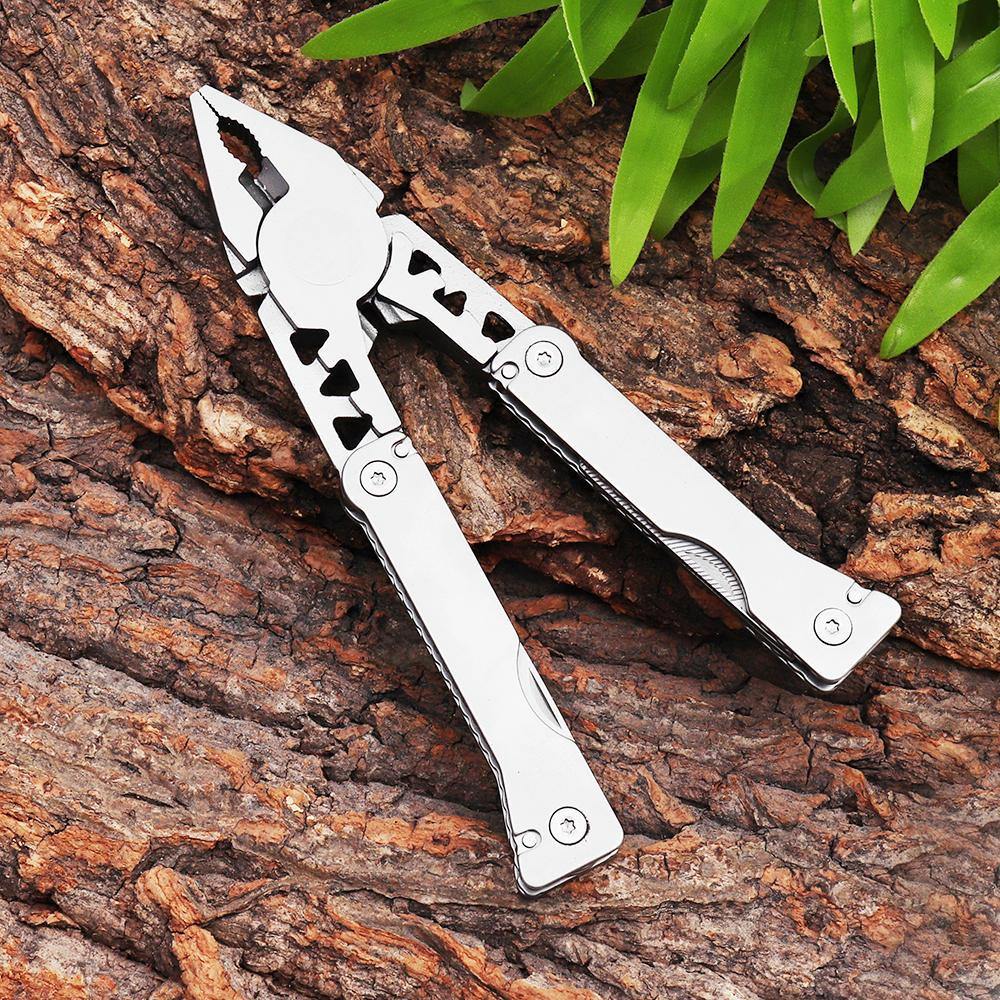 11 in 1 Pocket Multifunctional Tools Plier Wire Cutter Bottle Opener Outdoor Survival Hiking Camping Tool Stainless Steel