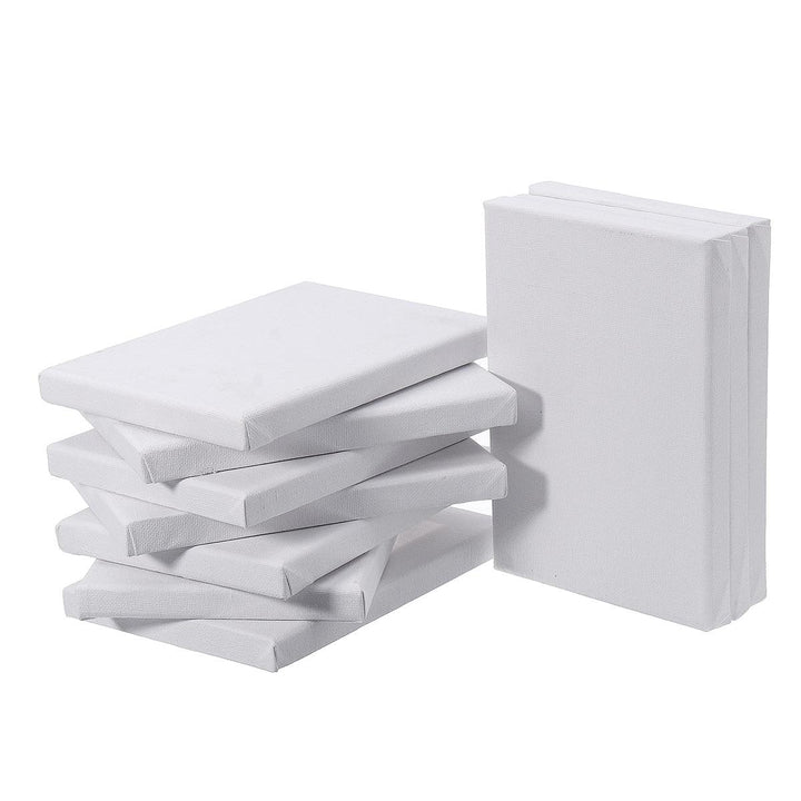 10Pcs White Blank Square Artist Canvas for Canvas Oil Painting Wooden Board Frame For Primed Oil Acrylic Paint