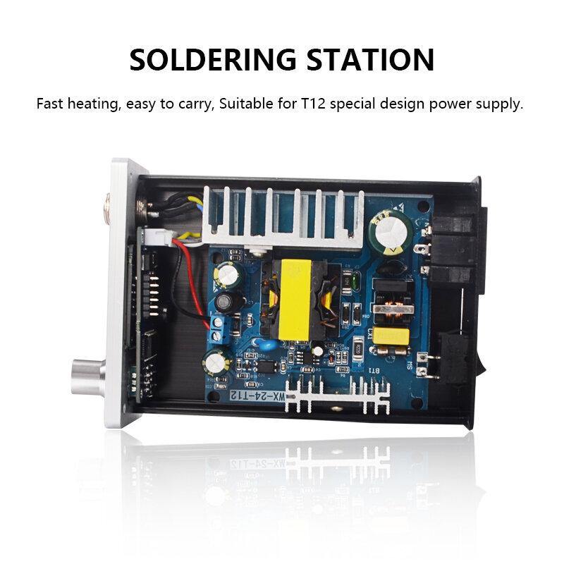 HANDSKIT T12 STM32 Soldering Station 5Pin OLED 1.3inch Display Adjustable Temperature Digital Electronic Welding Tools 180 ~ 480‚ÑÉ with T12-K T12-BL Soldering Tips