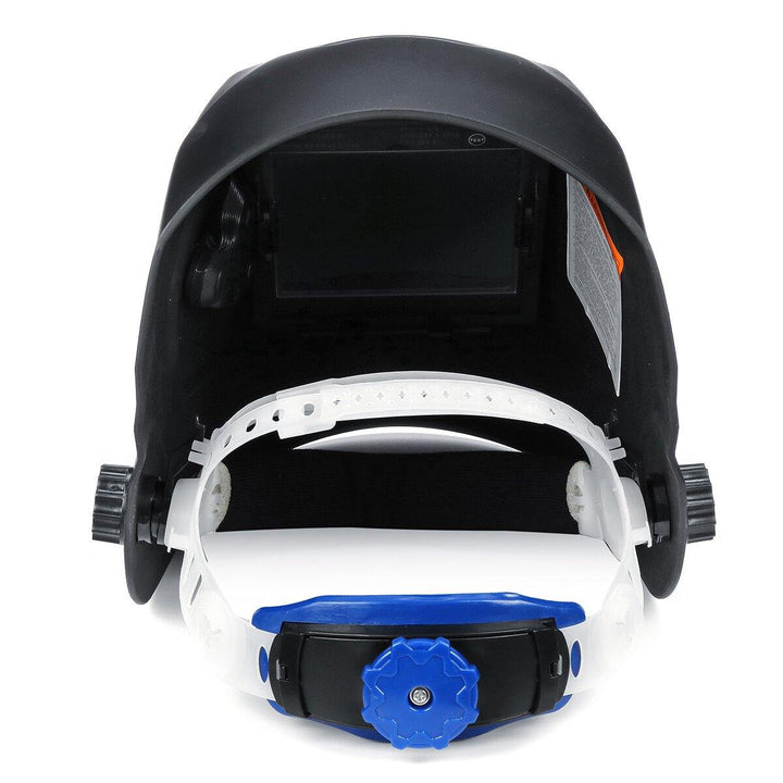 Solar Energy Automatic Dimming Welding Mask Auto Darkening Welding Helmet Big View Area 4 Sensors External Adjustment Arc Tig Mig DIN5-DIN13