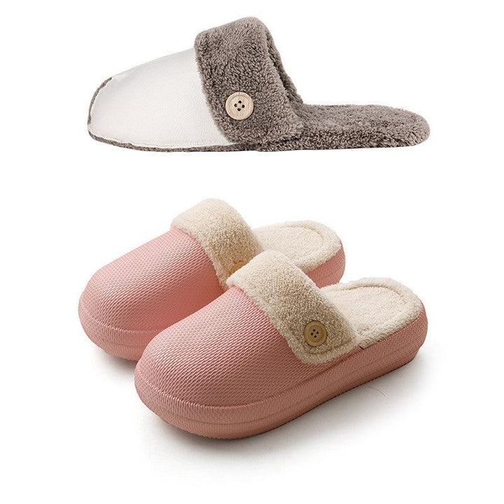 Home Household Couple Non-slip Cotton Slippers