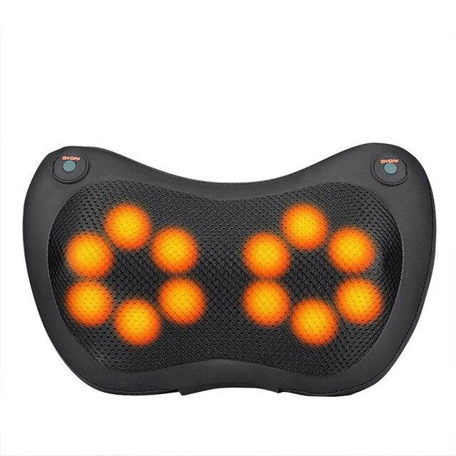 12/8/6/4 Heads Massage Pillow Electric Shiatsu Massager for Back Waist Body Cervical Pillow Home Car