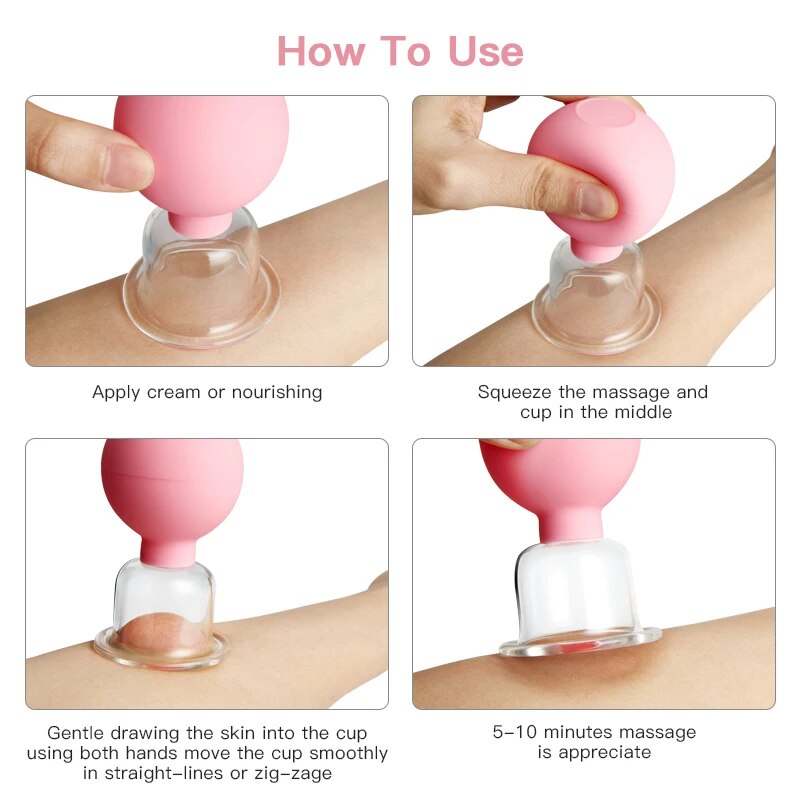 Facial Cupping Massage Set for Skin Lifting & Anti-Cellulite