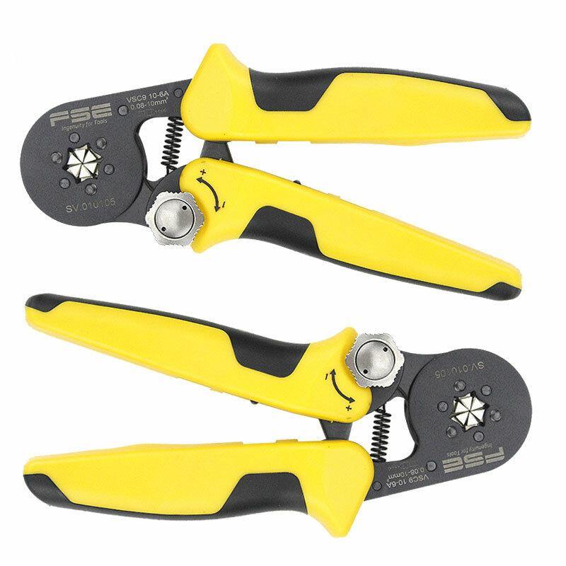 Crimping Pliers Tools VSC9 10-6A 0.08-10mm2 23-7AWG For Tube Type Needle Type Terminal Manual Adjustable Tools - MRSLM