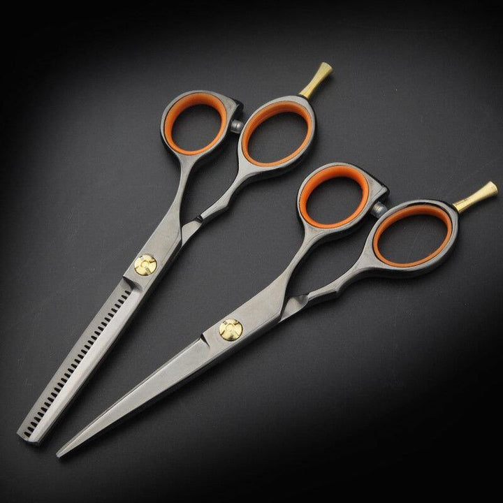 5.5 inch Cutting Thinning Styling Tool Hair Scissors Stainless Steel Salon Hairdressing Shears Regular Flat Teeth Blades