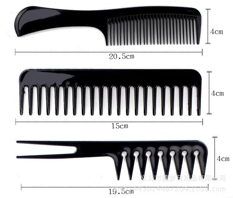 10pcs/Set Professional Hair Brush Comb Salon Barber Hair Combs Hairbrush Hairdressing Combs Hair Care Styling Tools (#1)