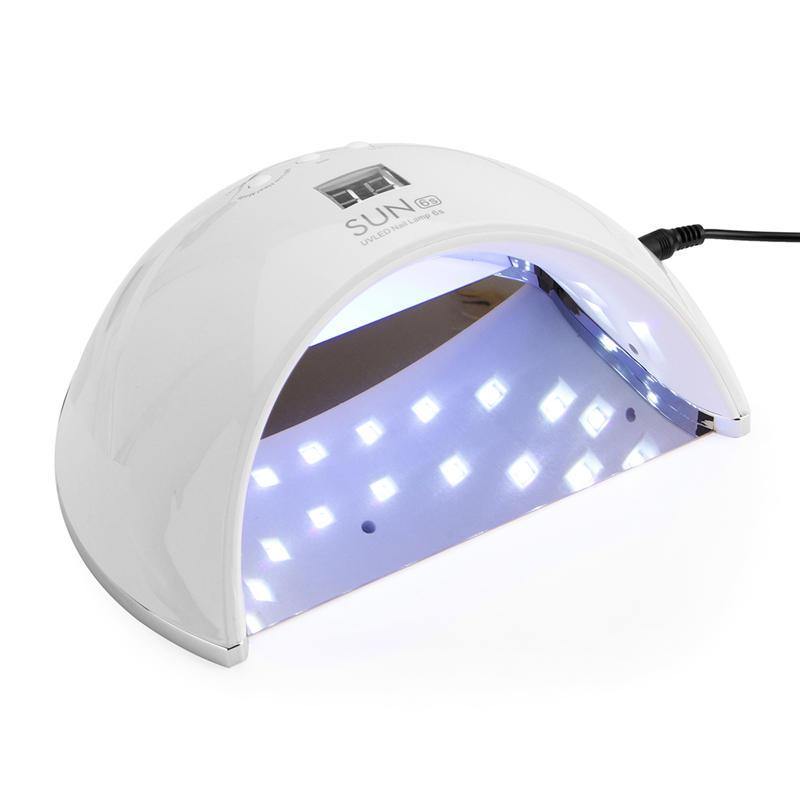 48W  SUN6 LED UV Nail Lamp Light Gel Polish Cure Nail Dryer UV Lamp US/EU Plug