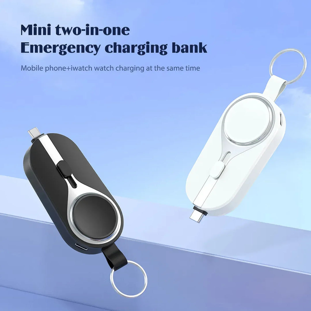 Ultra-Compact Mini Power Emergency Pod Keychain Charger