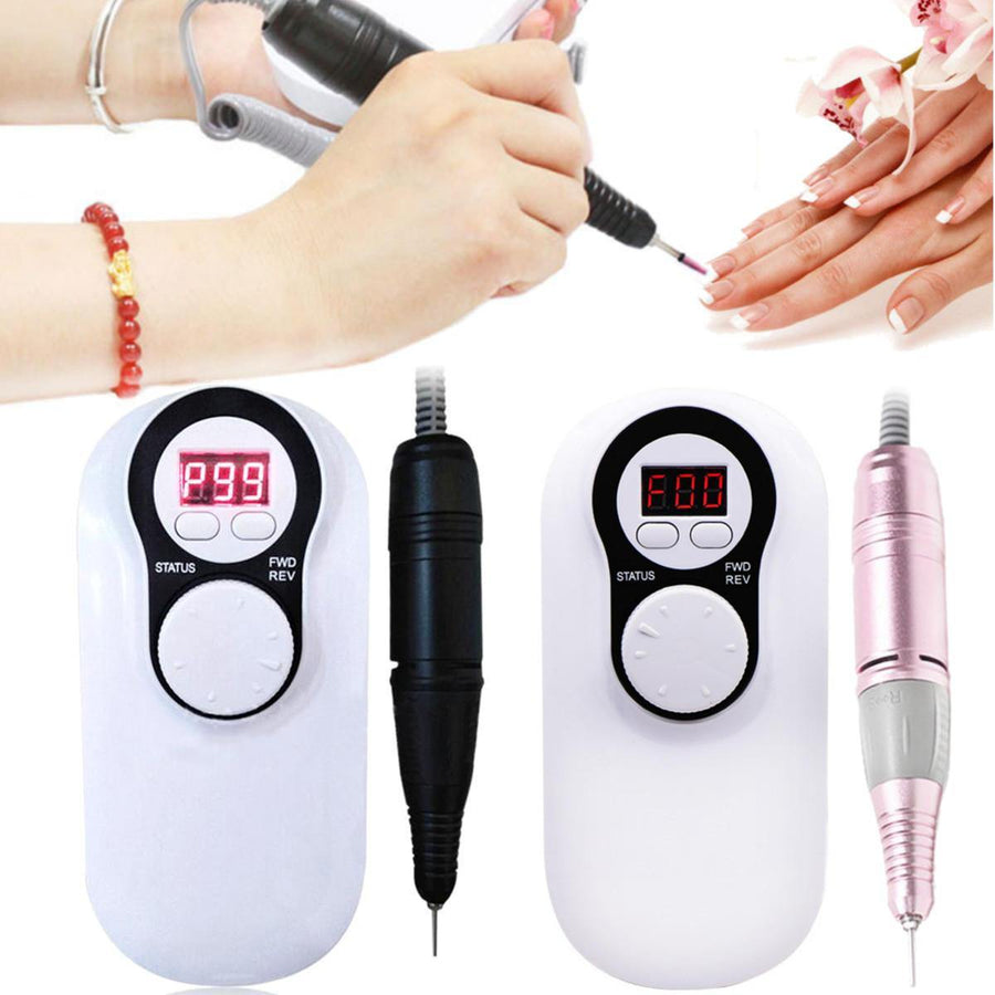 30000RPM Electric File Nail Drill Machine Pen Manicure Pedicure Bits Tool Kit - MRSLM