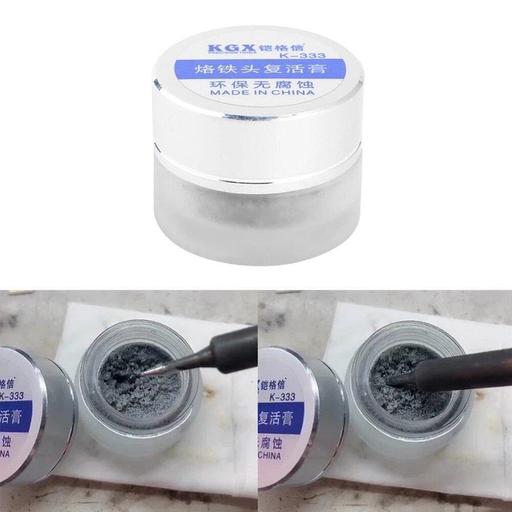 KGX K-33 Electrical Soldering Iron Tip Refresher solder Cream Clean Paste for Oxide Solder Iron Tip Resurrection Electric Soldering Tools - MRSLM