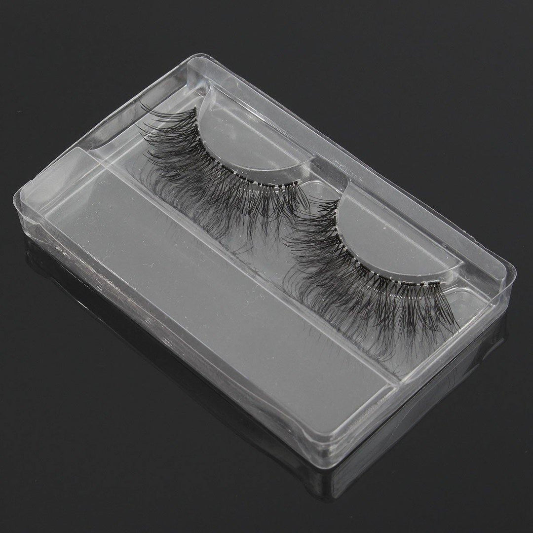 1pc False Eyelashes Packing Box Clear Transparent Reusable Portable Eye Makeup Tools