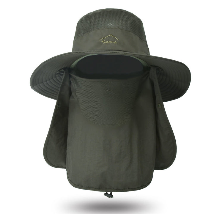 QuickDry UV Protection Fisherman Cap with Face Neck Cover