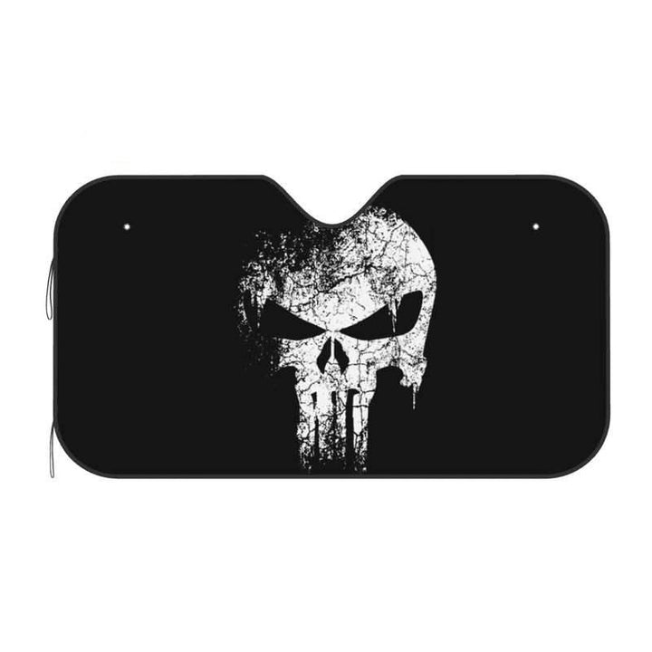 Punisher Skull Car Sunshade ‚Äì Cute Auto Windshield Protector 76x140cm