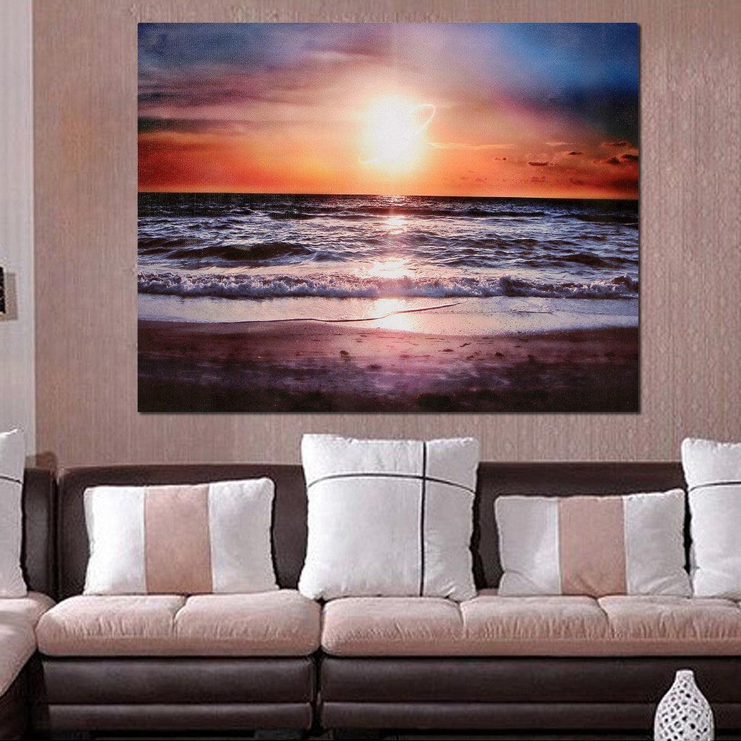 30*40 cm Sunset Beach Sofa Canvas Painting Wall Hanging Picture Canvas Home Office Wall Decoration no Frame