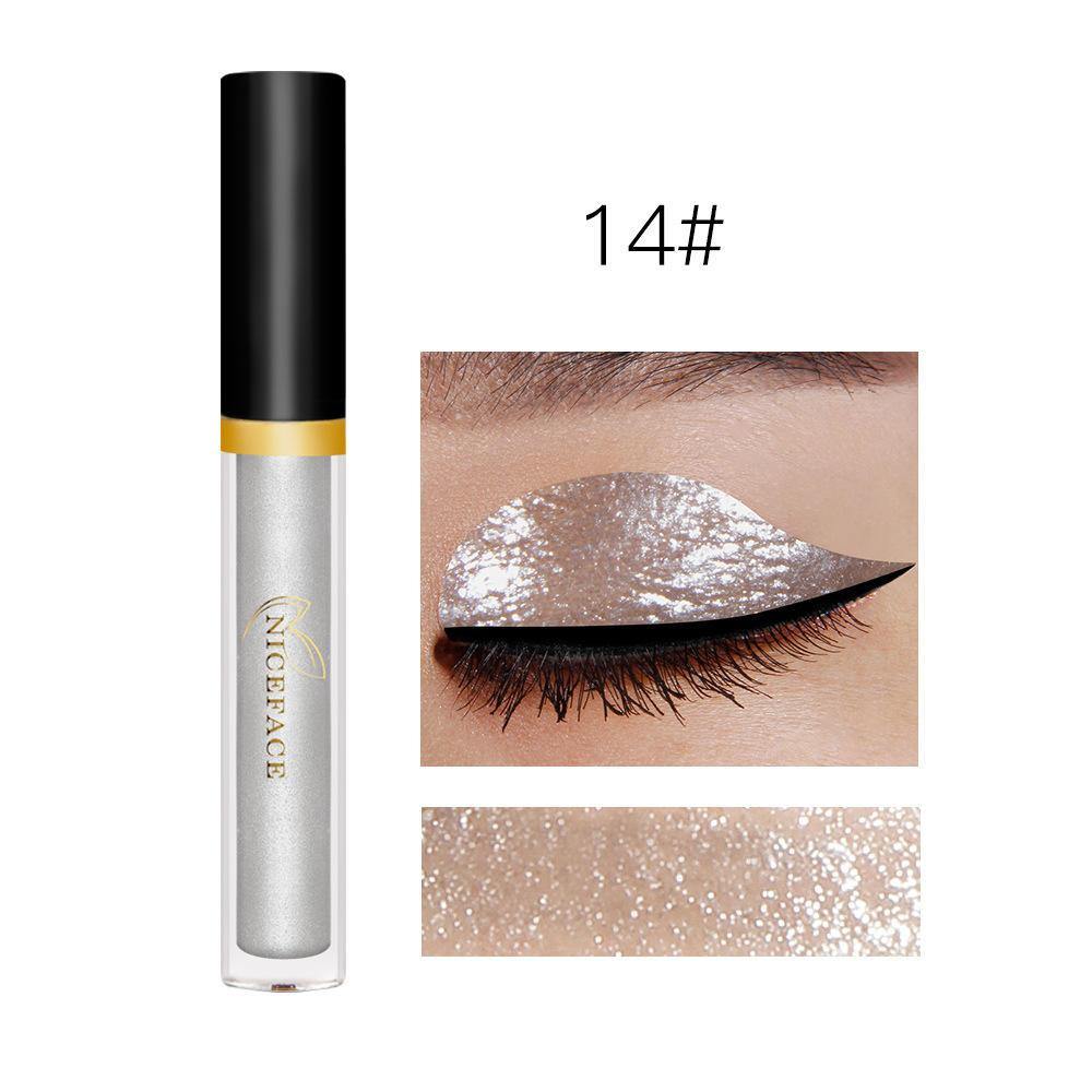 17 Colors Liquid Eye Shadow Diamond Shimmer Glitter Eye Highlighter Makeup Long-Lasting - MRSLM