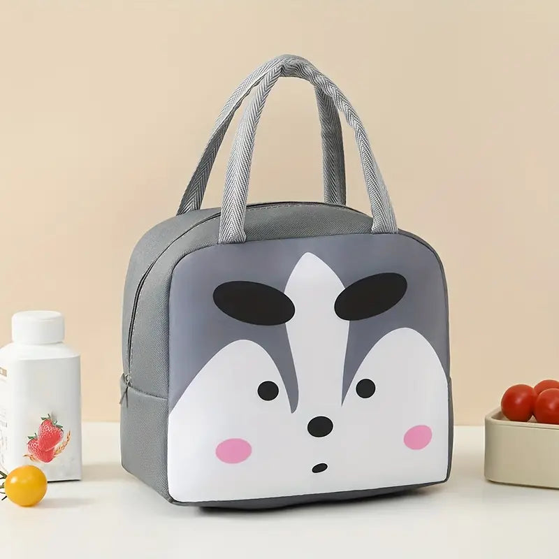 Cartoon Animal Thermal Lunch Bag for Kids