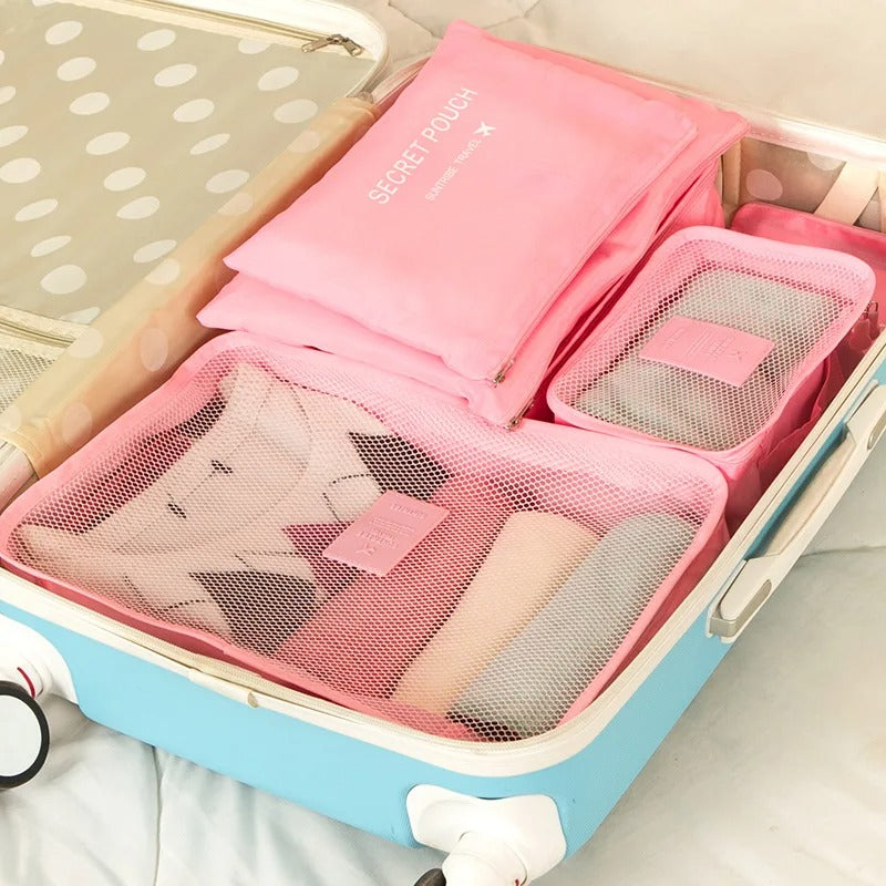 6pcs Travel Storage Organizer Bags