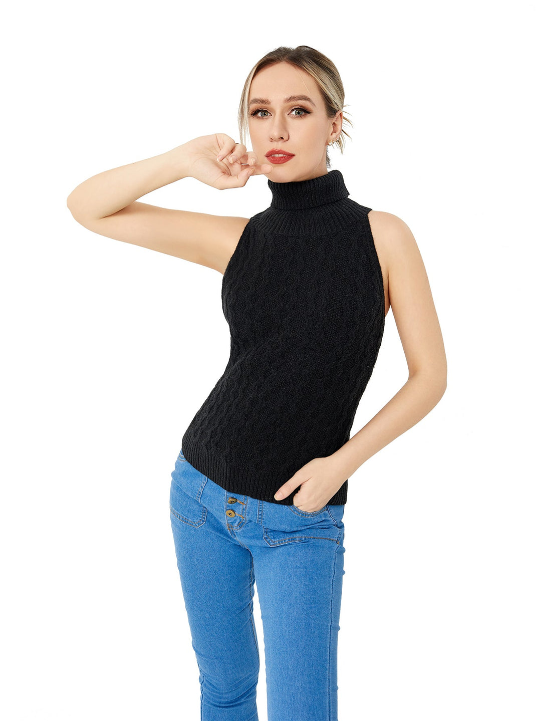 Women's Stretch Casual Turtleneck Sweater