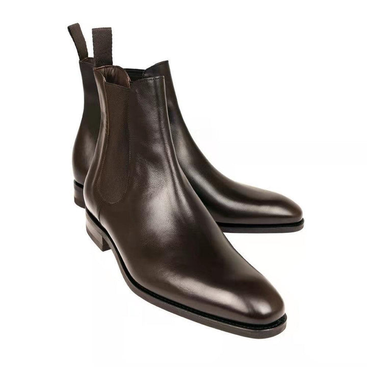 Fashion Simple Short-leg Men's Leather Boots