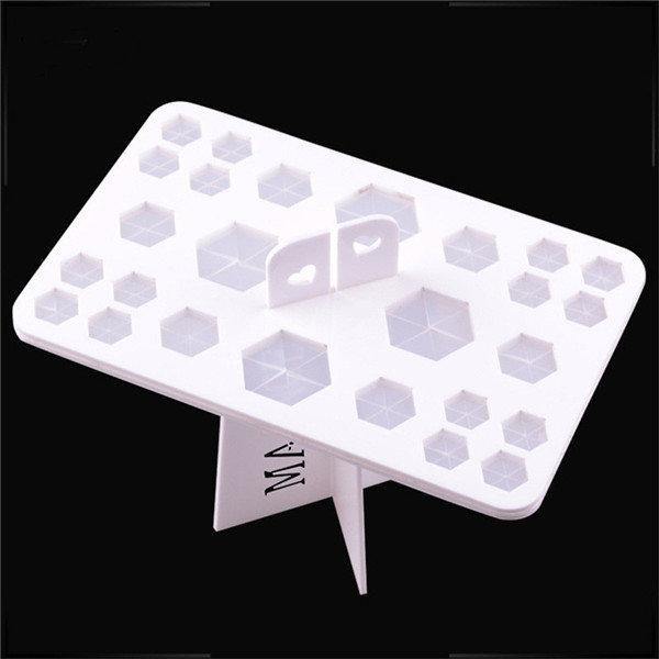 26 Holes Makeup Brush Drying Rack Dry Nail Brush Holder Plastic - MRSLM