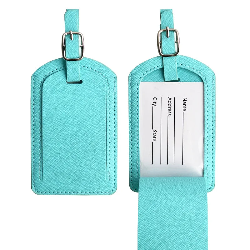 Durable PU Leather Luggage Tag - Secure Your Baggage with Style