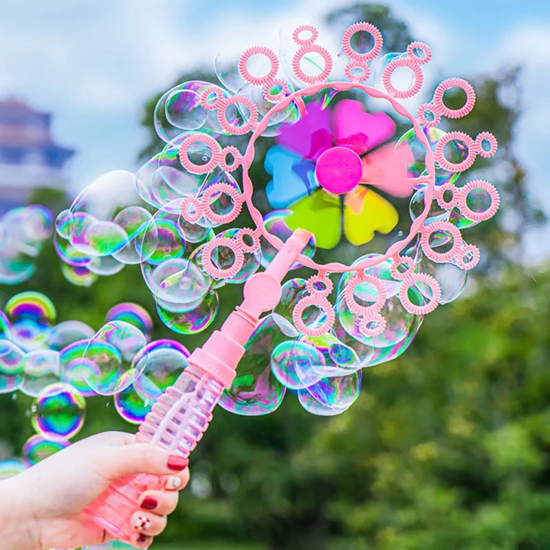 Handheld Windmill Bubble Blowing Wand