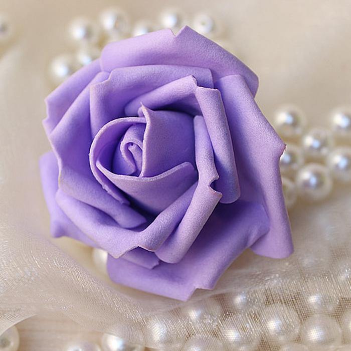 50pcs 7.5cm Artificial Simulation Foam Rose Bouquet Flower Ball Wedding Party Home Decoration - MRSLM