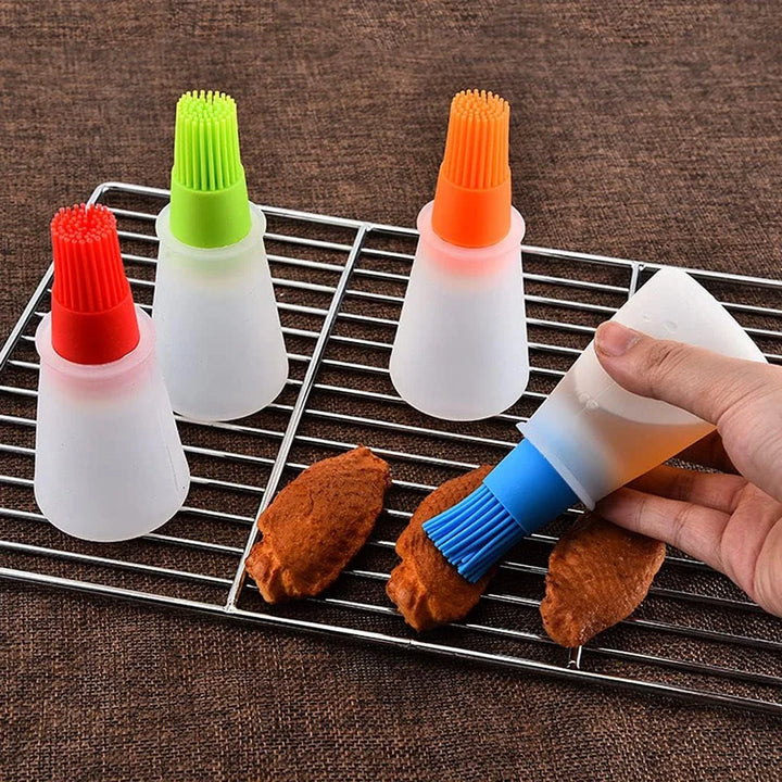 Heat-Resistant Silicone Oil & Basting Brush Set